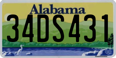 AL license plate 34DS431