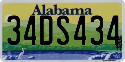 AL license plate 34DS434