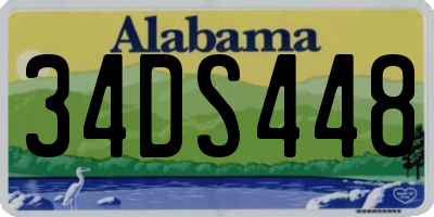 AL license plate 34DS448