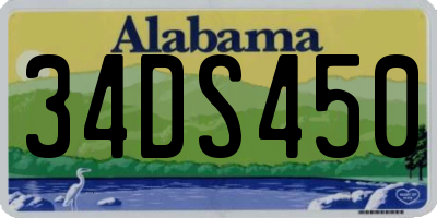AL license plate 34DS450