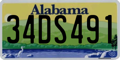 AL license plate 34DS491