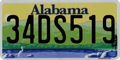 AL license plate 34DS519