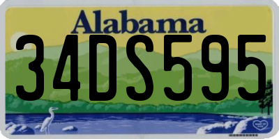 AL license plate 34DS595