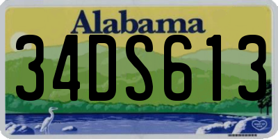 AL license plate 34DS613