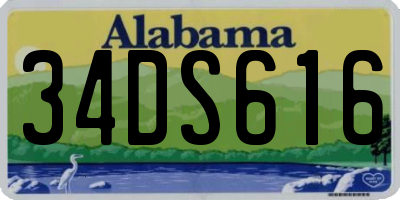 AL license plate 34DS616