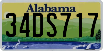 AL license plate 34DS717