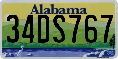 AL license plate 34DS767