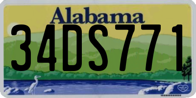 AL license plate 34DS771