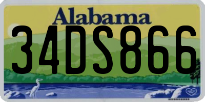 AL license plate 34DS866