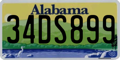 AL license plate 34DS899