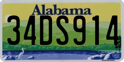 AL license plate 34DS914
