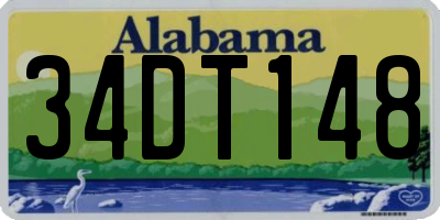 AL license plate 34DT148