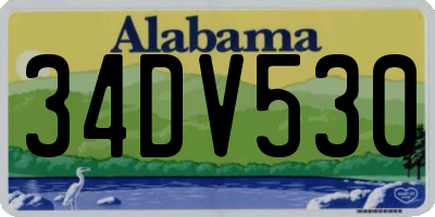 AL license plate 34DV530
