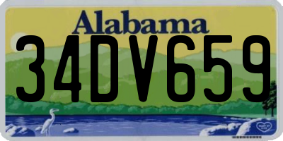 AL license plate 34DV659