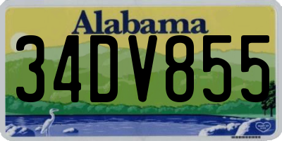 AL license plate 34DV855