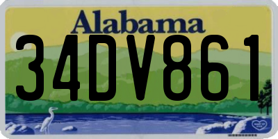 AL license plate 34DV861