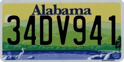 AL license plate 34DV941