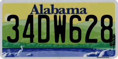 AL license plate 34DW628