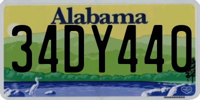 AL license plate 34DY440