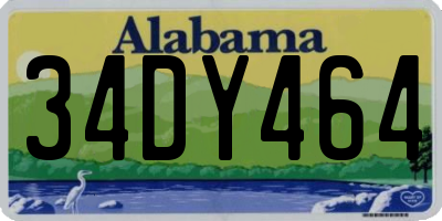 AL license plate 34DY464