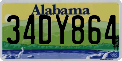 AL license plate 34DY864