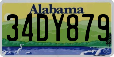 AL license plate 34DY879