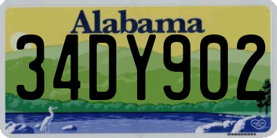 AL license plate 34DY902