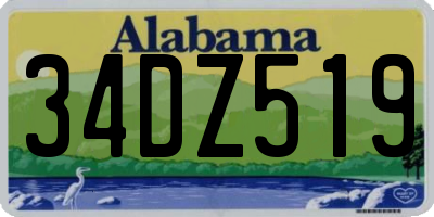 AL license plate 34DZ519