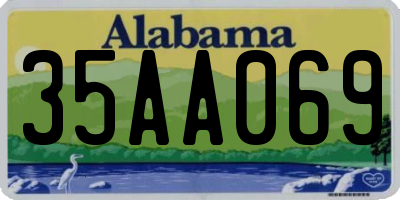 AL license plate 35AA069