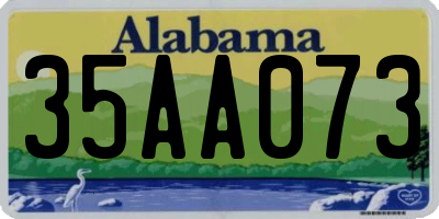 AL license plate 35AA073