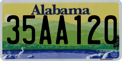 AL license plate 35AA120