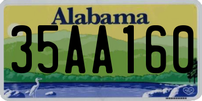 AL license plate 35AA160