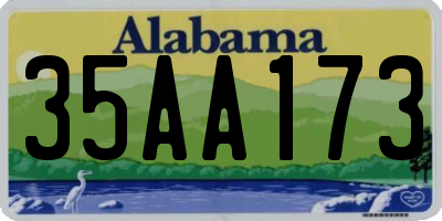 AL license plate 35AA173