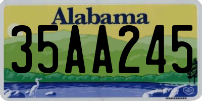 AL license plate 35AA245
