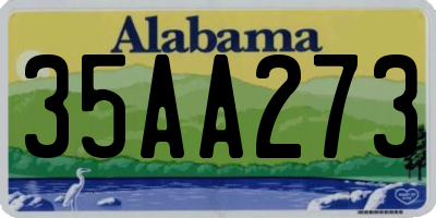 AL license plate 35AA273