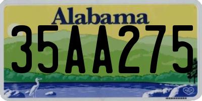 AL license plate 35AA275