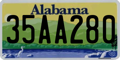 AL license plate 35AA280