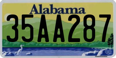 AL license plate 35AA287