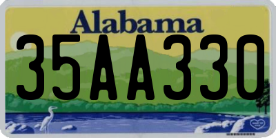 AL license plate 35AA330
