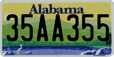 AL license plate 35AA355