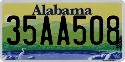 AL license plate 35AA508