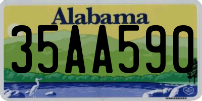 AL license plate 35AA590