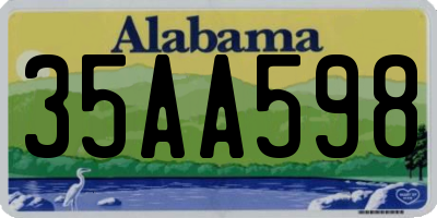 AL license plate 35AA598