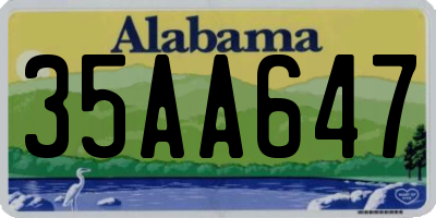 AL license plate 35AA647