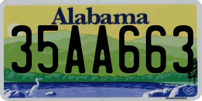 AL license plate 35AA663