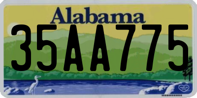 AL license plate 35AA775