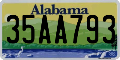 AL license plate 35AA793