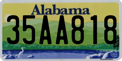 AL license plate 35AA818