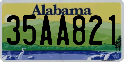 AL license plate 35AA821