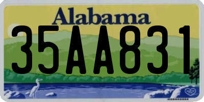 AL license plate 35AA831